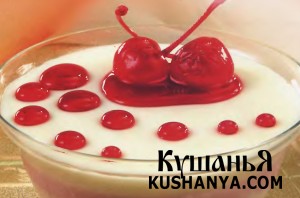 Фото Вишнево-банановый десерт из йогурта