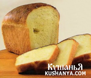 Фото Сдобный белый хлеб (в микроволновке)