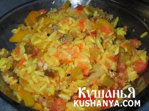 Фото Салат рисовый с овощами