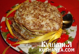Фото Манный десерт с блинами