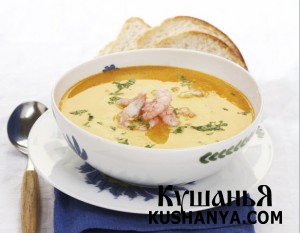 Фото Крем-суп с креветками