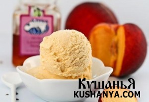 Персиковое мороженое фото